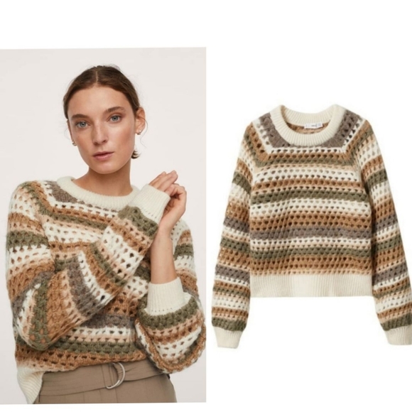 Mango Sweaters - MANGO OPENWORK SWEATER